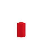 Vela de farol MAEVA, pilar, rojo, 10cm, Ø6cm, 33h - Made in Germany