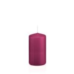 Vela de farol MAEVA, cilíndrica, magenta, 12cm, Ø6cm, 40h - Made in Germany