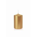 Vela festiva ROSELLA, oro, 10cm, Ø6cm, 33h - Made in Germany