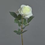 Rosa artificial BRINA, blanco, 70cm