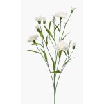 Flor artificial de clavel KANO, crema, 70cm