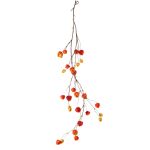 Guirnalda artificial de physalis PAX con frutas, rojo-naranja, 120cm