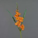 Gladiolo artificial ELEA, naranja, 85cm, Ø3-10cm