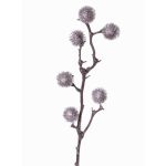 Rama de cardo artificial ROBBY, plata, 80cm, Ø4cm