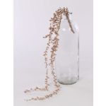 Senecio artificial colgante SKERPA, varilla de ajuste, champán, 75cm
