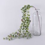 Alerce artificial colgante WINTHIR, piñas, nevado, verde, 100cm