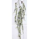Alerce artificial colgante WINTHIR, piñas, nevado, verde, 100cm