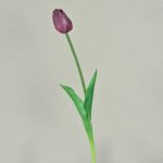 Tulipán artificial LONA, violeta-verde, 45cm, Ø4cm