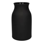 Blumenvase LUNARA aus Glas, schwarz-matt, 21cm, Ø12cm