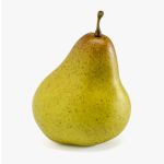 Fruta artificial pera KAMALA, verde-marrón, 8 cm