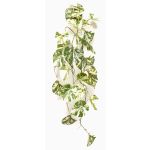 Planta artificial colgante Scindapsus NAVIRT en varilla, verde-blanca, 90cm