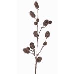 Rama de abeto artificial TEGMEN con piñas de abeto, marrón oscuro, 100cm
