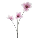 Rama artificial de magnolia FLAVA, rosa y blanco, 85 cm