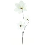 Rama artificial de magnolia MAZANA, crema, 80 cm