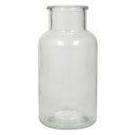 Botella decorativa de cristal LORRIE, transparente, 16 cm, Ø 8,5 cm