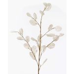 Rama de lunaria artificial BUELNA, crema, 105cm