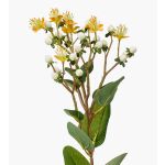 Hierba de San Juan artificial CANNO con flores, frutos, amarillo-blanco, 65cm
