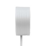 Cinta doble de raso Vipke, blanca, 50 m, 3 mm