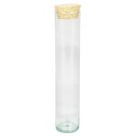 Tarro de especias con corcho SINAN, transparente, 30cm, Ø6cm