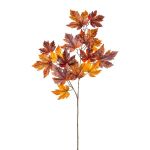 Rama artificial de arce SNORVE, naranja-marrón, 90 cm