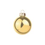 Weihnachtsbaumkugel CLARIBELLE, glänzend, 36 Stück, gold, Ø4cm