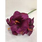 Amaryllis artificial SARNUK, violeta, 80 cm
