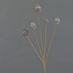 Cápsula de amapola artificial FILOMELA, marrón oscuro, 75cm