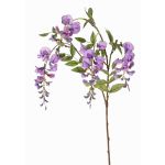 Rama de glicina artificial SOULA con flores, lila, 80cm, Ø7-8cm