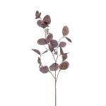 Rama de eucalipto artificial MAXEN con frutos, violeta-gris, 75cm