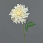 Dahlia de plástico NATSU, crema, 60cm