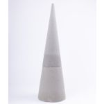®mosy Cono de espuma ZOILA para flores artificiales, gris, 60cm, Ø19cm