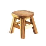 Taburete para flores NANNATI de madera, natural, 25 cm, Ø 26 cm