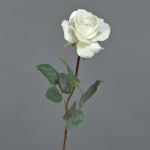 Rosa artificial AMELIE, blanco, 70cm, Ø8cm
