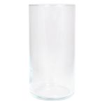 Florero cilíndrico SANYA OCEAN de vidrio, transparente, 25cm, Ø12,5cm