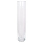 Florero cilíndrico grande SANYA OCEAN de vidrio, transparente, 50cm, Ø10cm