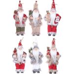 Adorno de Papá Noel HALDOR, 6 piezas, saco de regalos, multicolor, 11x8x20cm