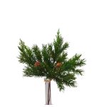 Ramitas decorativas de pino KIGANJA en ramo con piñas, verdes, 35 cm