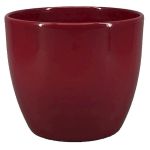 Macetero de cerámica para plantas TEHERAN BASAR, rojo vino, 19,5cm, Ø22,5cm