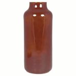 Jarrón de mesa SIARA de vidrio, ámbar-transparente, 35cm, Ø15cm