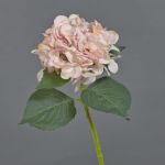 Hortensia artificial FUXIANG, rosa-crema, 50cm