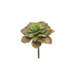 Echeveria morani artificial XINYA en varilla de ajuste, rojo-verde, 17cm