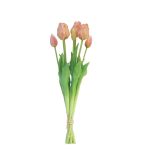 Ramo de tulipanes artificiales LONA, melocotón, 45cm, Ø15cm