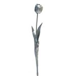 Tulipán artificial LIANNA, plata-champán, 45cm