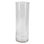 Jarrón cilíndrico SANSA OCEAN, cristal, transparente, 30 cm, Ø 10 cm