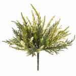 Brezo artificial ALMINA con vara de fijación, blanco, 20cm, Ø0,5cm