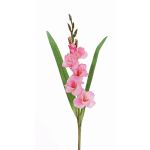 Gladiolo artificial ELEA, rosa, 85cm, Ø3-10cm