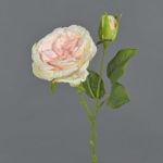 Rosa de plástico CESCA, rosa-amarillo, 40cm