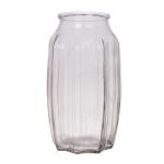 Jarrón pequeño de cristal AMORY, transparente, 22cm, Ø12cm