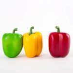 Mix de pimiento artificial PANNA, 3 piezas, rojo-amarillo-verde, 7,5cm, Ø7cm