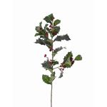 Rama de acebo artificial TIBAR con bayas, verde, 75cm